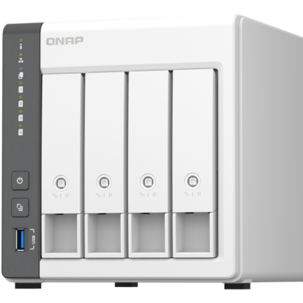 QNAP 4 Bay Tower Home and Office NAS / 2.5GBe High Speed TS-433