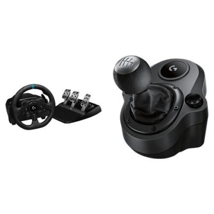 Logitech G923 TRUEFORCE Sim Racing Wheel and Pedals Kit with Driving Force Shifter for (PC, PS4, and PS5)
